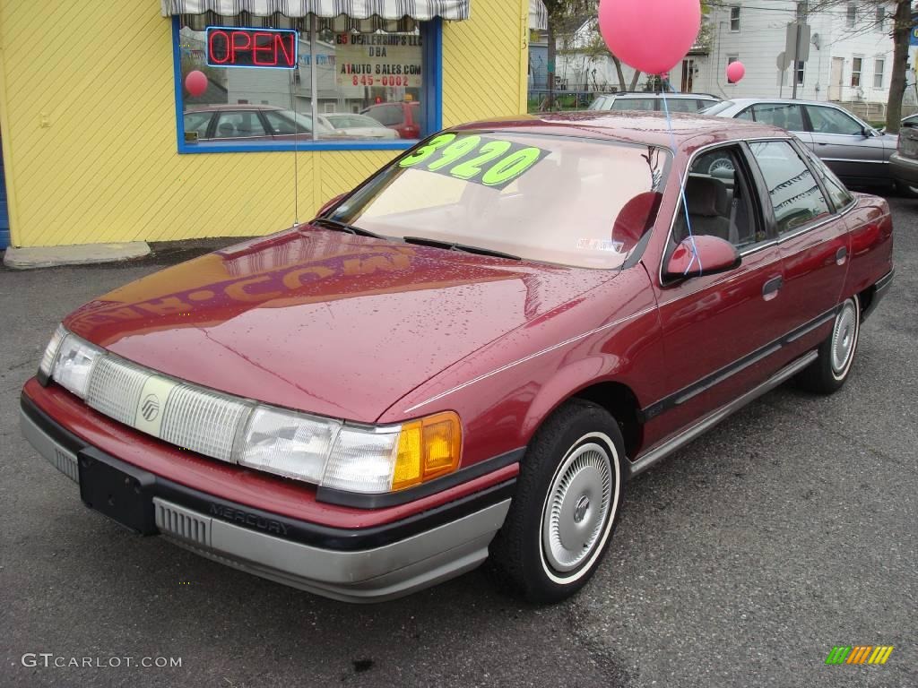 1987 Sable GS Sedan - Bright Red Pearl Metallic / Grey photo #1