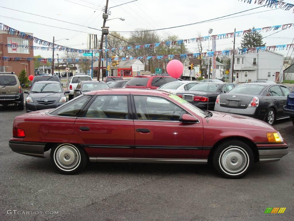 1987 Sable GS Sedan - Bright Red Pearl Metallic / Grey photo #4