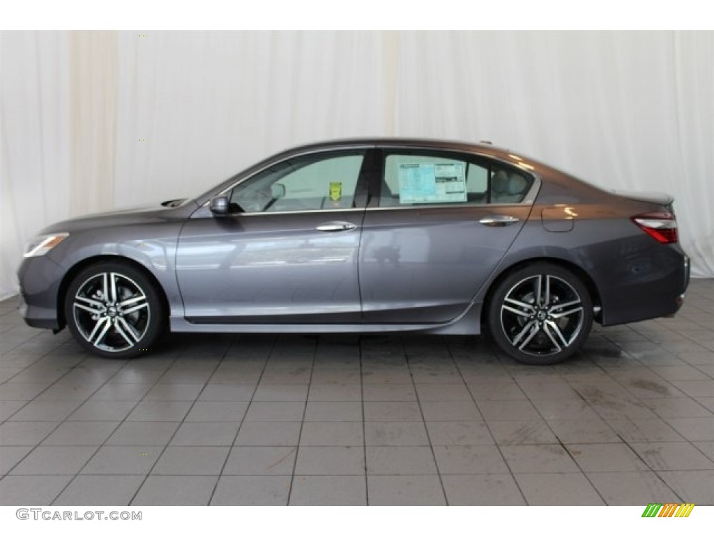 2017 Accord Touring Sedan - Modern Steel Metallic / Gray photo #5