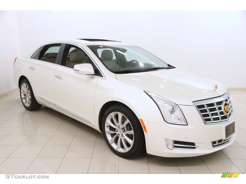2013 XTS Premium AWD - White Diamond Tricoat / Shale/Cocoa photo #1