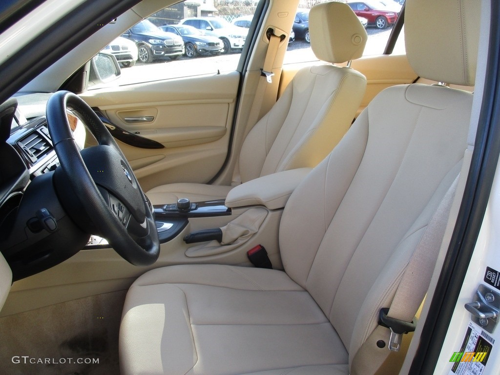 2014 3 Series 320i xDrive Sedan - Alpine White / Venetian Beige photo #13