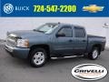 2011 Blue Granite Metallic Chevrolet Silverado 1500 LS Crew Cab 4x4  photo #1