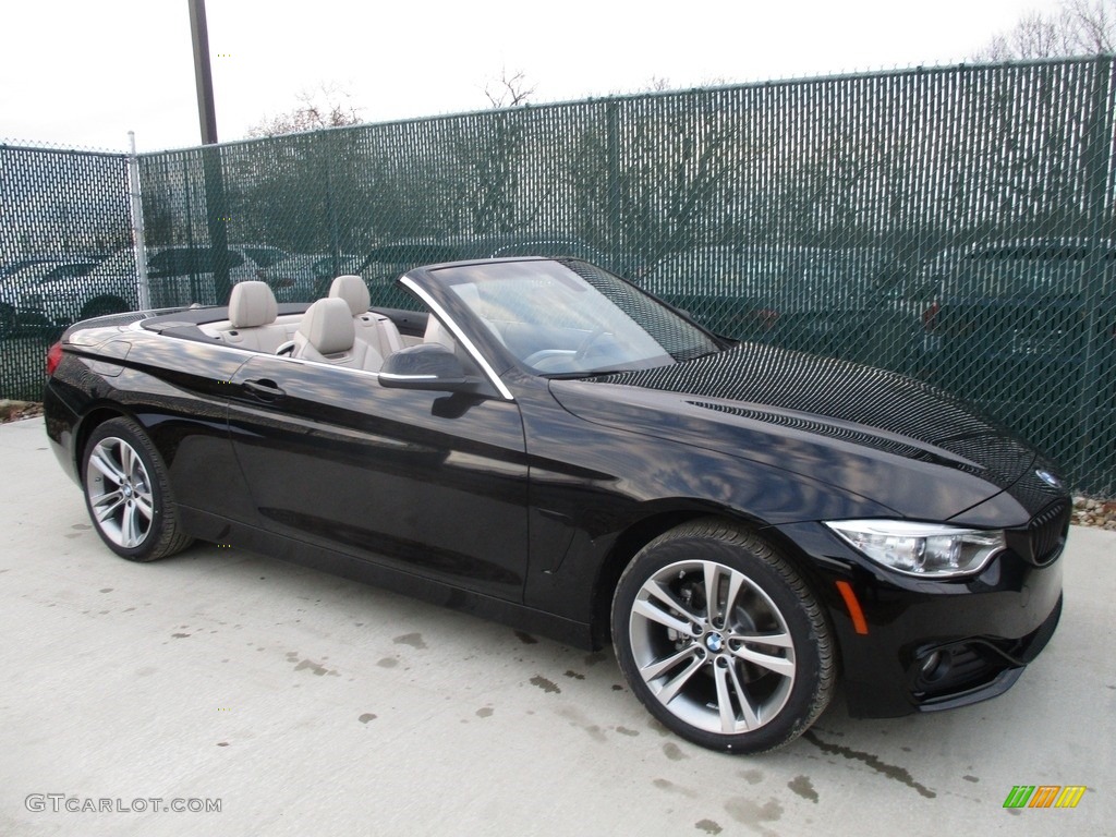 2017 4 Series 430i xDrive Convertible - Jet Black / Oyster photo #1