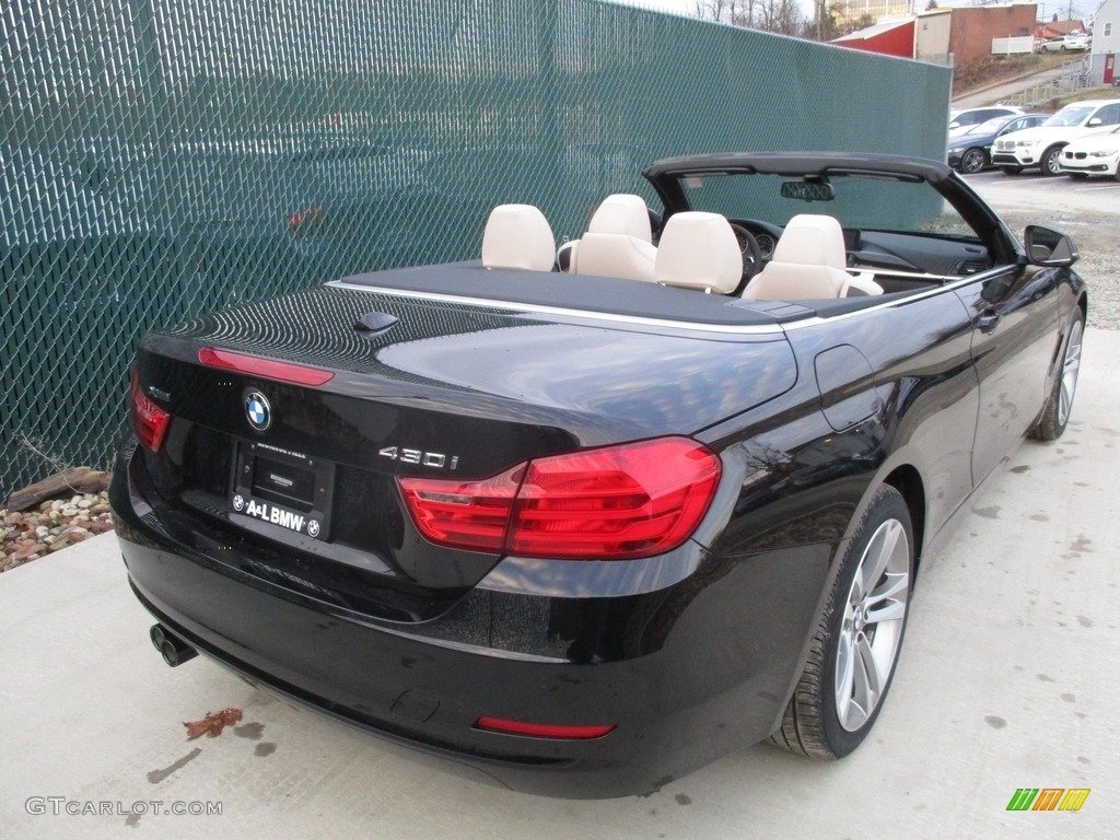 2017 4 Series 430i xDrive Convertible - Jet Black / Oyster photo #4