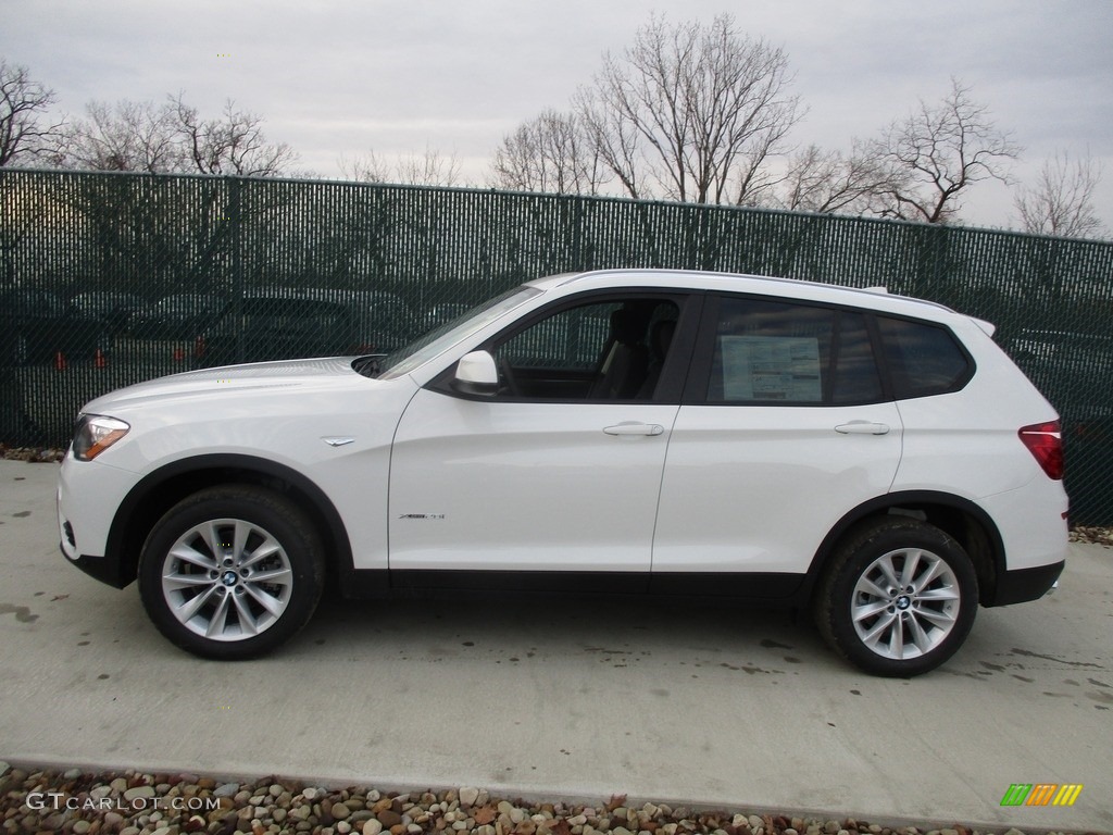 Alpine White 2017 BMW X3 xDrive28i Exterior Photo #117417611