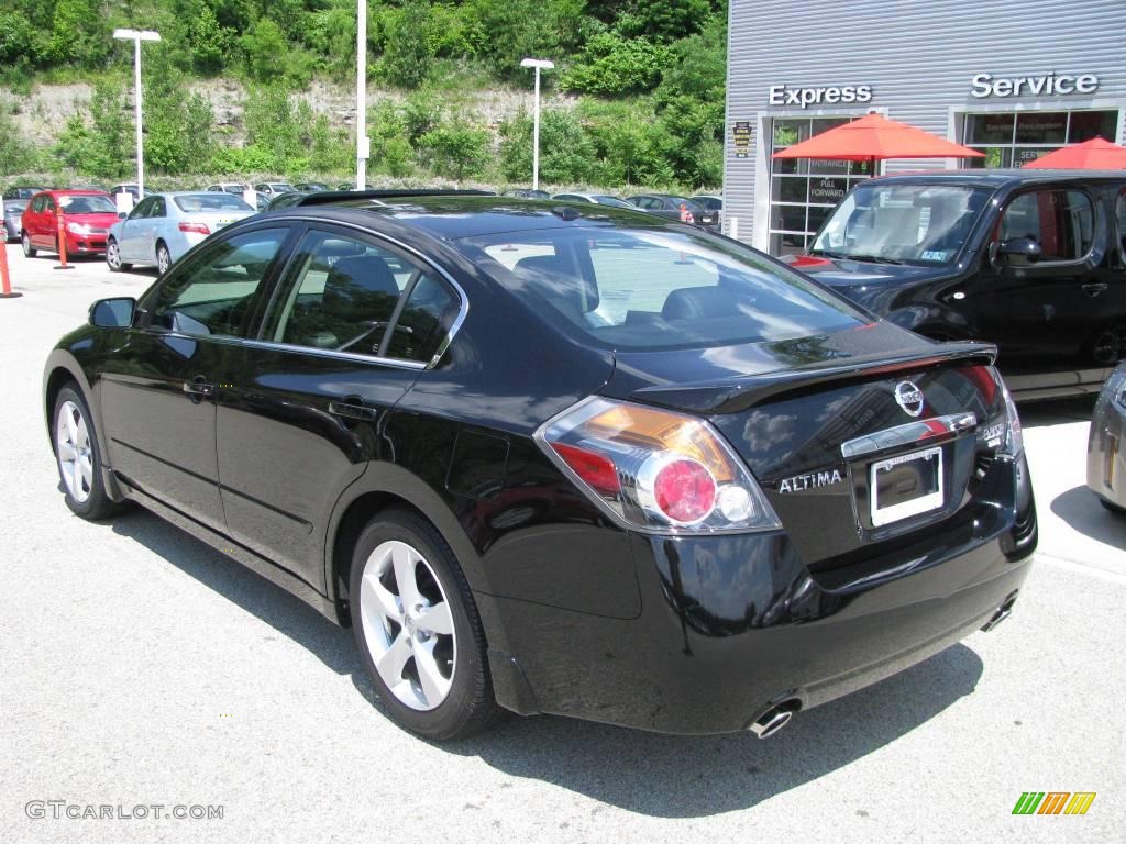 2007 Altima 3.5 SE - Super Black / Charcoal photo #3