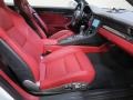 Black/Garnet Red 2015 Porsche 911 Turbo S Coupe Interior Color