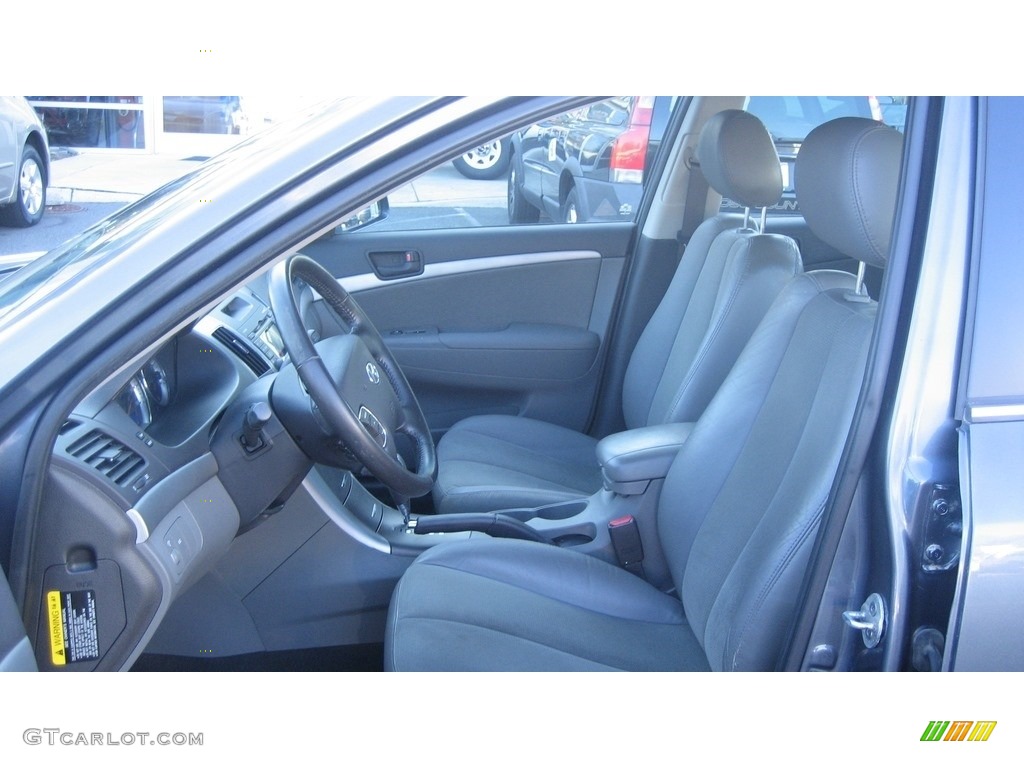 2010 Sonata SE V6 - Slate Blue / Gray photo #4