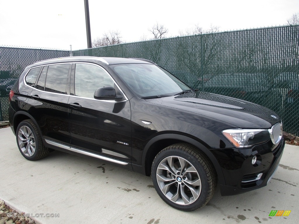 Jet Black 2017 BMW X3 xDrive28i Exterior Photo #117423248