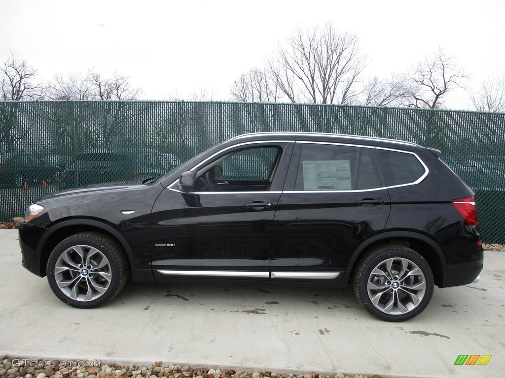 Jet Black 2017 BMW X3 xDrive28i Exterior Photo #117423413