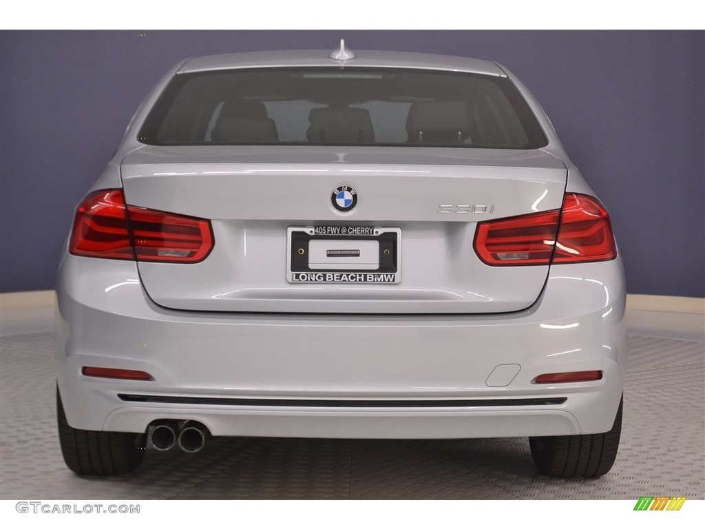 2017 3 Series 330i Sedan - Glacier Silver Metallic / Black photo #5