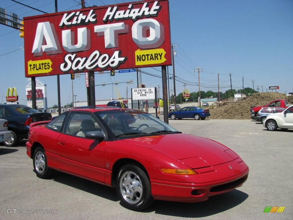 1996 S Series SC2 Coupe - Bright Red / Beige photo #1