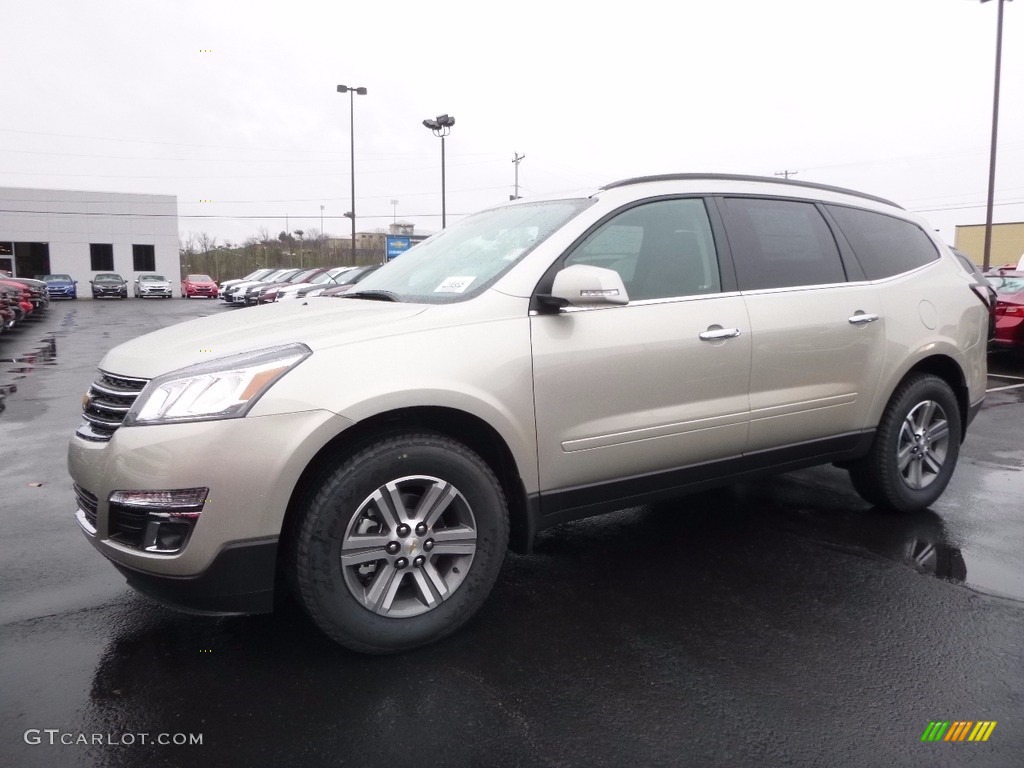 Champagne Silver Metallic 2017 Chevrolet Traverse LT AWD Exterior Photo #117424757