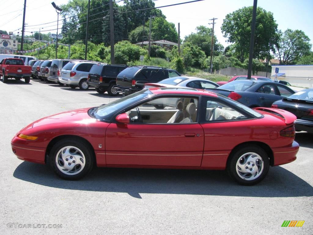 1996 S Series SC2 Coupe - Bright Red / Beige photo #9