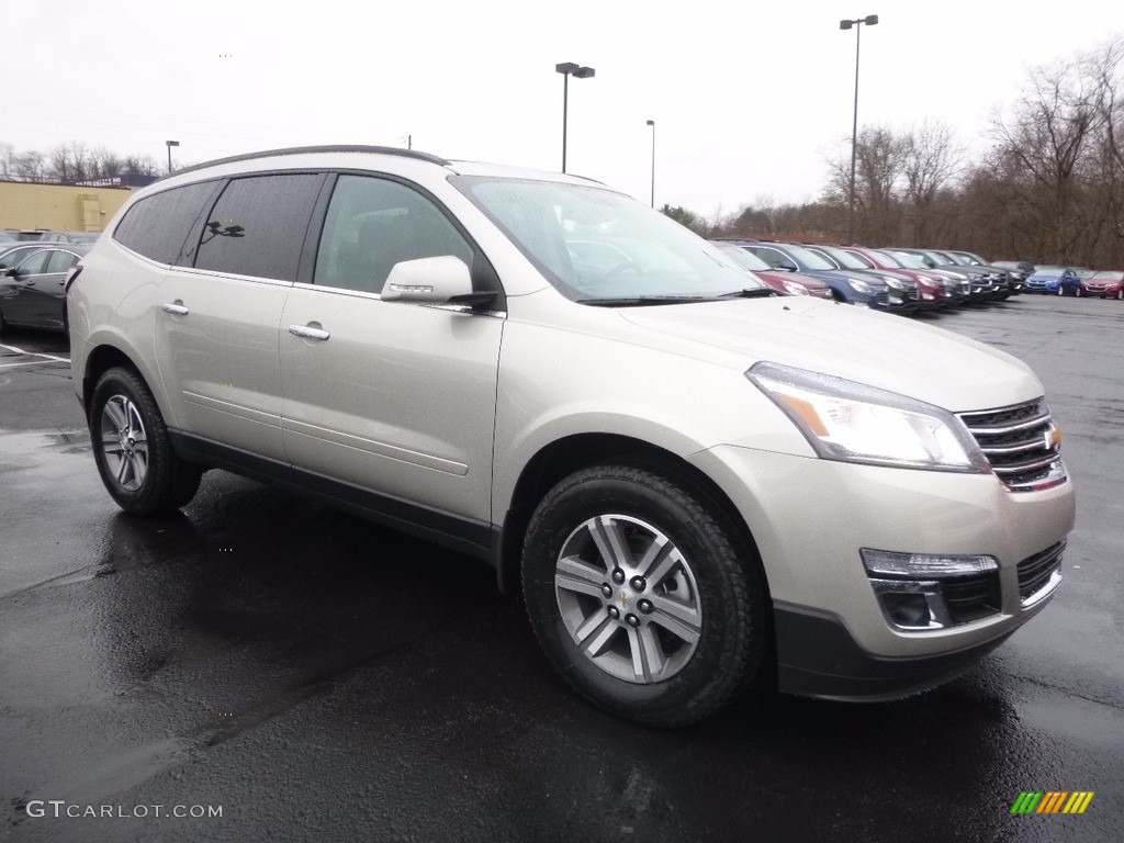 Champagne Silver Metallic 2017 Chevrolet Traverse LT AWD Exterior Photo #117424799