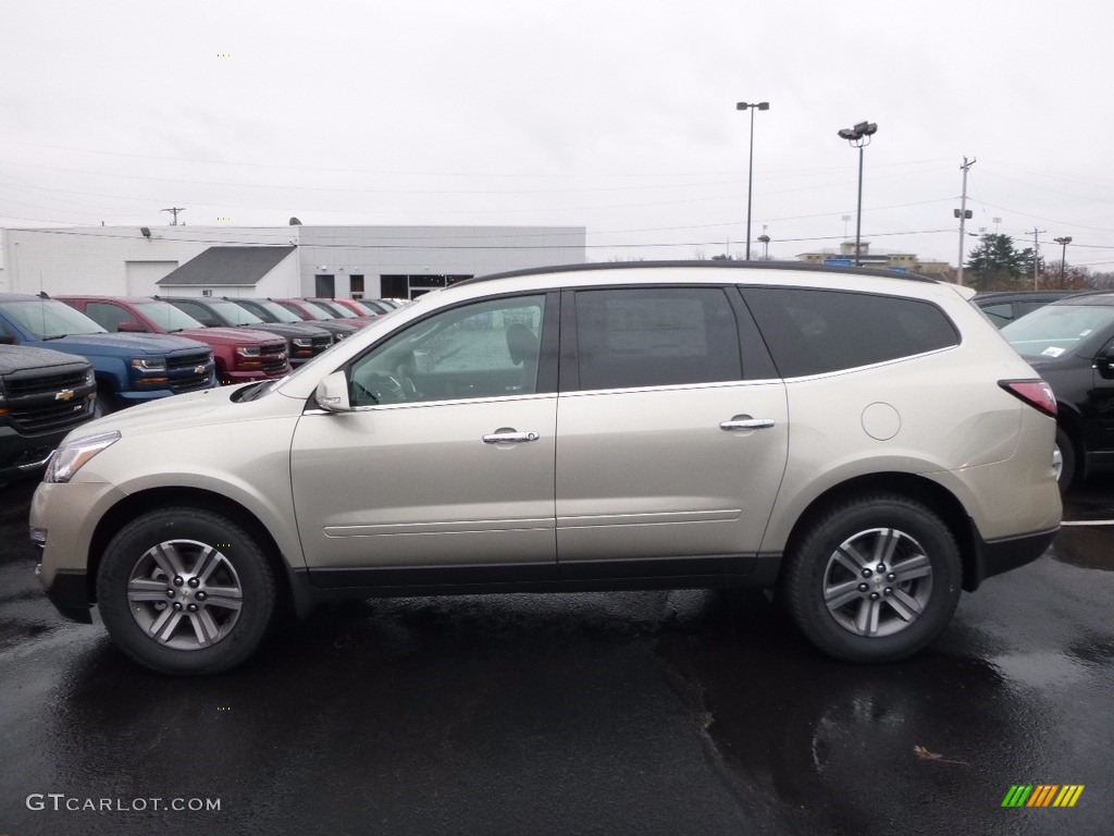 Champagne Silver Metallic 2017 Chevrolet Traverse LT AWD Exterior Photo #117424901