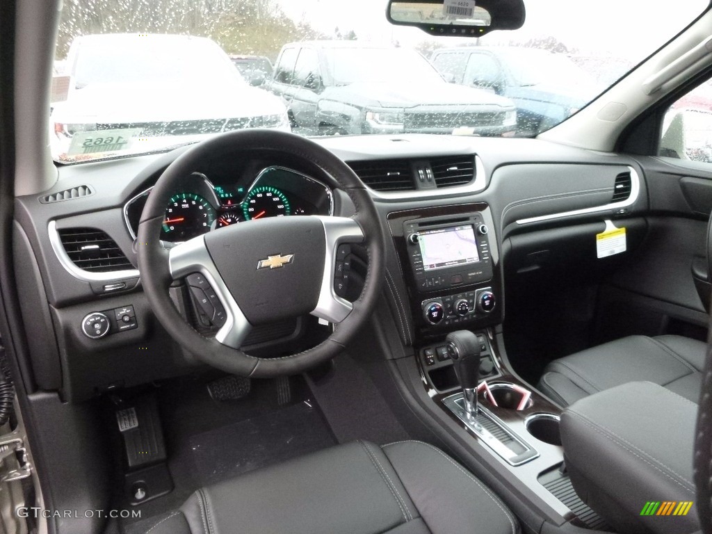 Ebony Interior 2017 Chevrolet Traverse LT AWD Photo #117425003