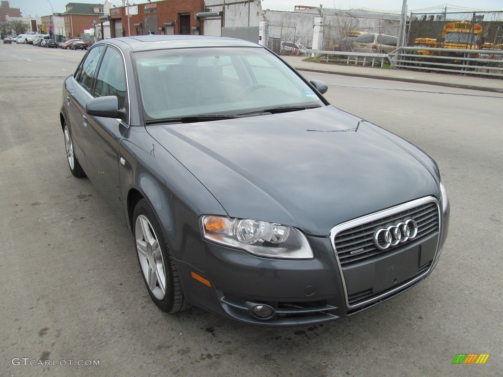 2007 A4 2.0T quattro Sedan - Quartz Gray Metallic / Beige photo #1