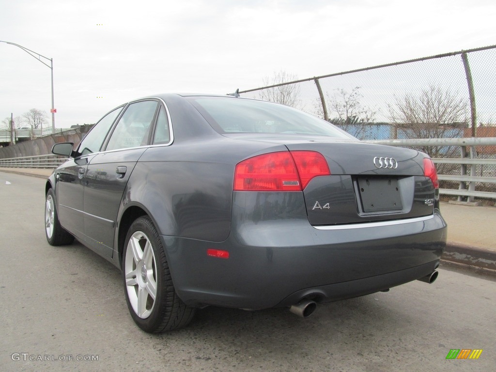 2007 A4 2.0T quattro Sedan - Quartz Gray Metallic / Beige photo #8