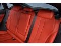 2017 BMW X6 Coral Red/Black Interior Rear Seat Photo