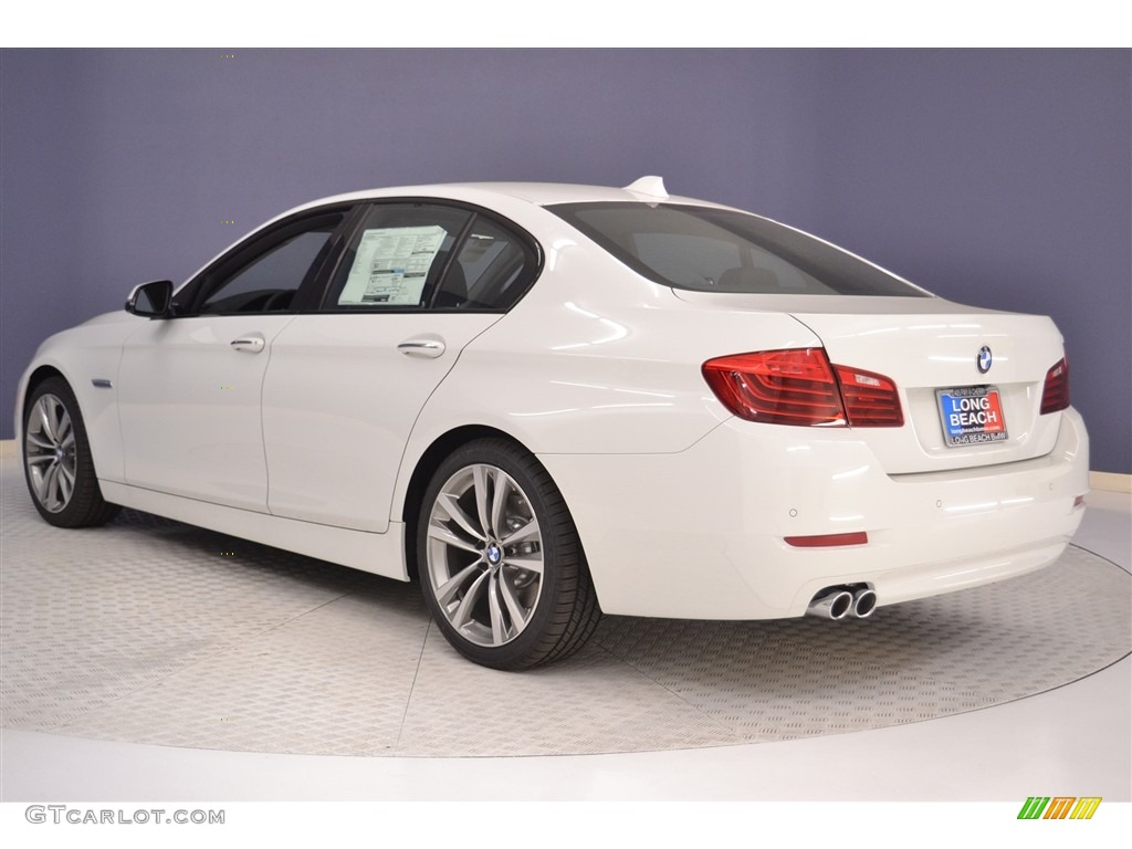 2016 5 Series 528i Sedan - Alpine White / Black photo #4