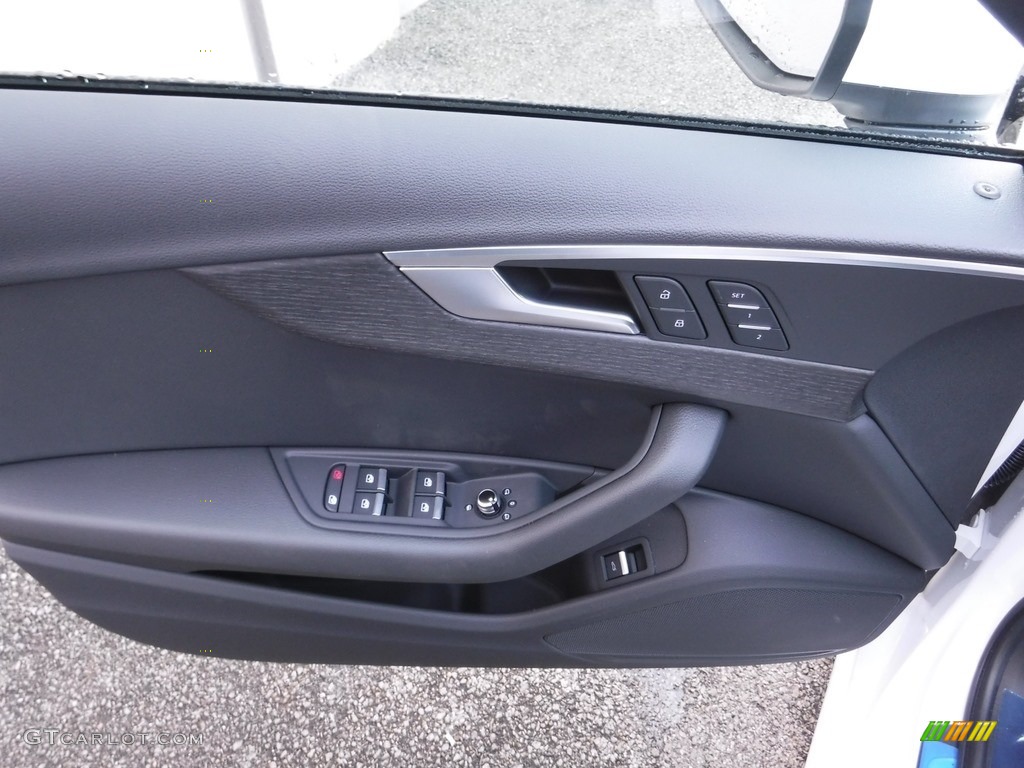 2017 Audi A4 2.0T Premium quattro Black Door Panel Photo #117429971