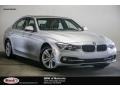 2017 Glacier Silver Metallic BMW 3 Series 330i Sedan  photo #1