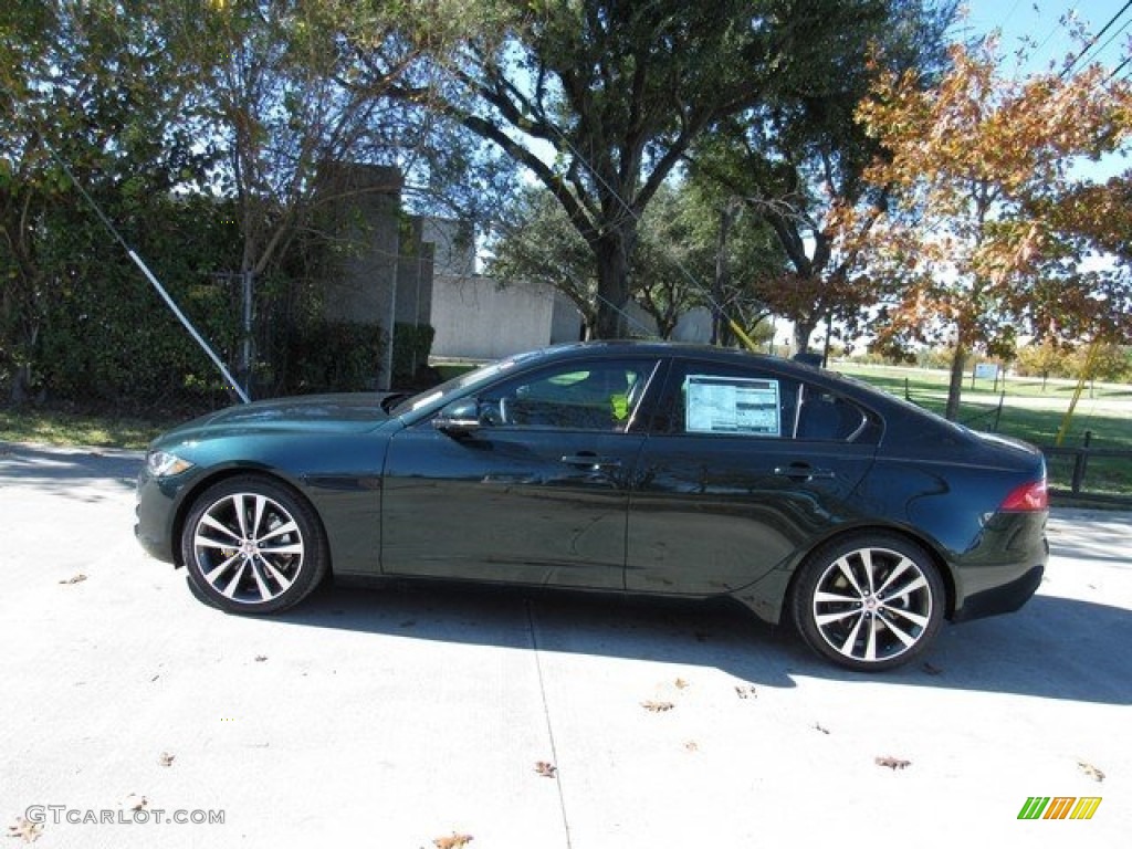 2017 XE 25t Prestige - British Racing Green / Jet photo #11