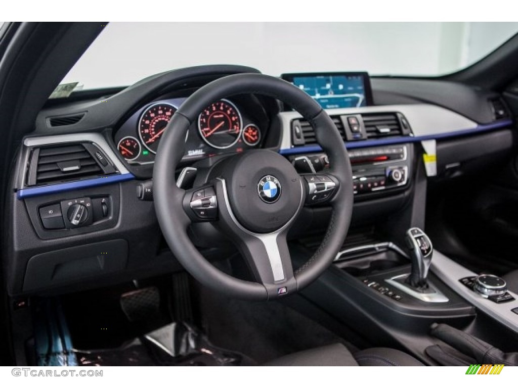 2017 BMW 4 Series 440i Convertible Black Dashboard Photo #117431342