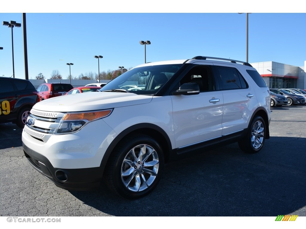 2013 Explorer XLT 4WD - White Platinum Tri-Coat / Charcoal Black photo #7