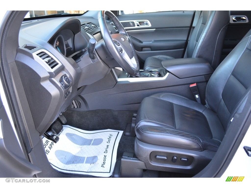 2013 Explorer XLT 4WD - White Platinum Tri-Coat / Charcoal Black photo #10