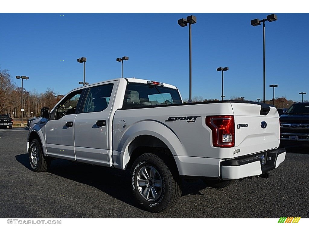 2017 F150 XL SuperCrew 4x4 - Oxford White / Earth Gray photo #17