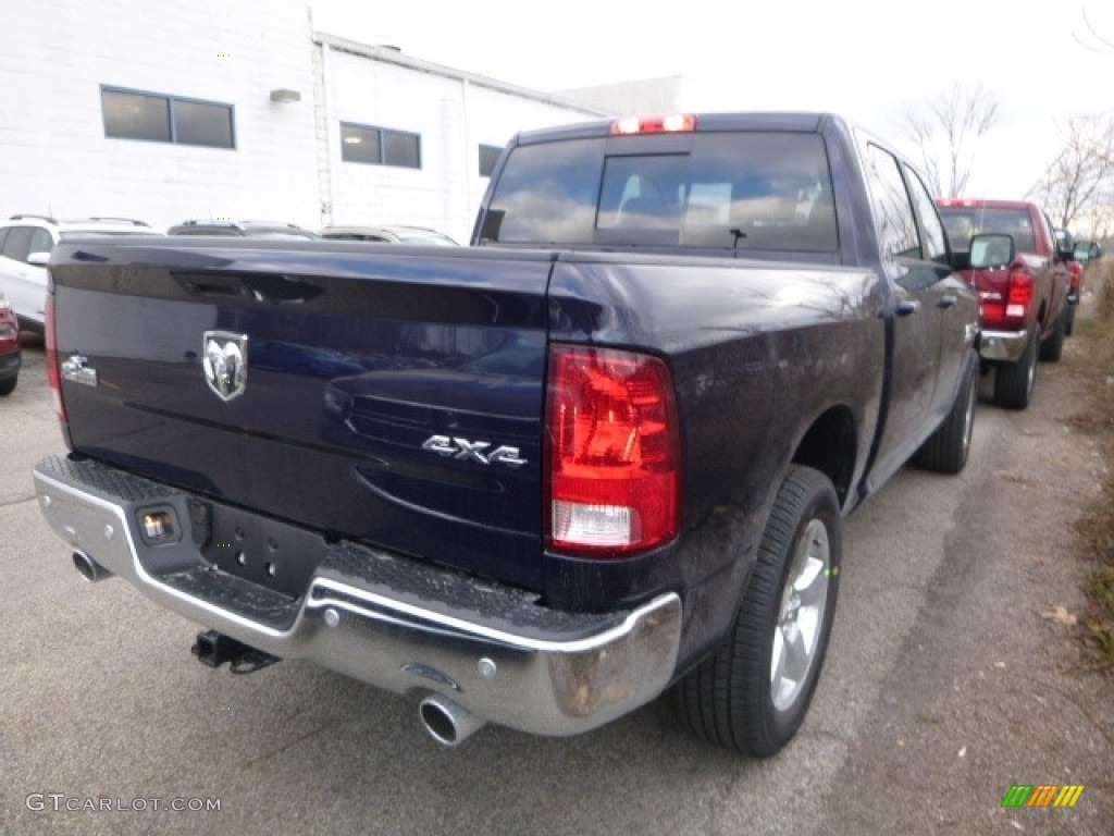 2017 1500 Big Horn Crew Cab 4x4 - True Blue Pearl / Black/Diesel Gray photo #6