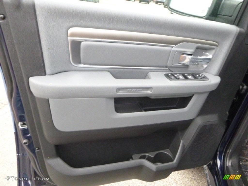 2017 1500 Big Horn Crew Cab 4x4 - True Blue Pearl / Black/Diesel Gray photo #11