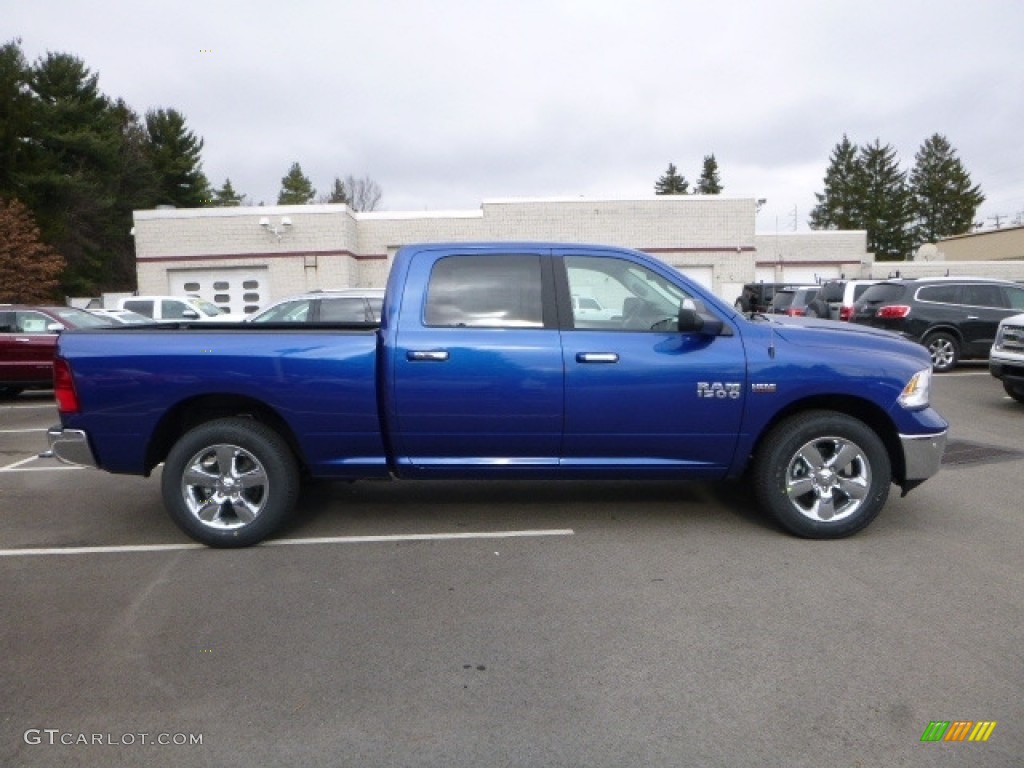 2017 1500 Big Horn Crew Cab 4x4 - Blue Streak Pearl / Black/Diesel Gray photo #7