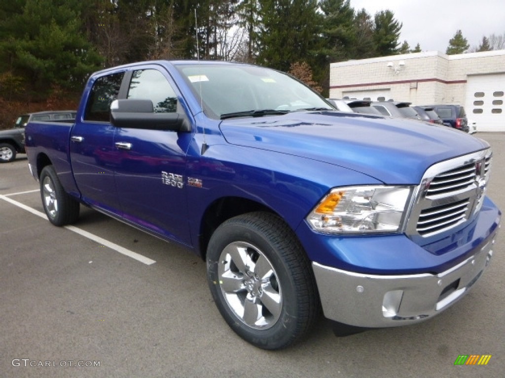 Blue Streak Pearl 2017 Ram 1500 Big Horn Crew Cab 4x4 Exterior Photo #117435570