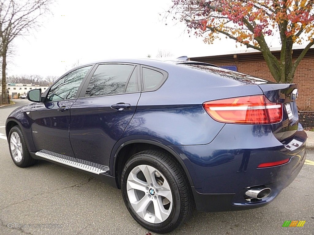2014 X6 xDrive35i - Deep Sea Blue Metallic / Saddle Brown photo #3