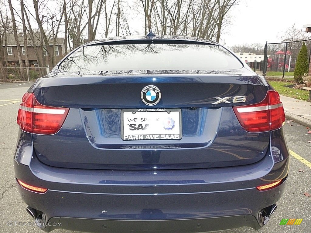 2014 X6 xDrive35i - Deep Sea Blue Metallic / Saddle Brown photo #4