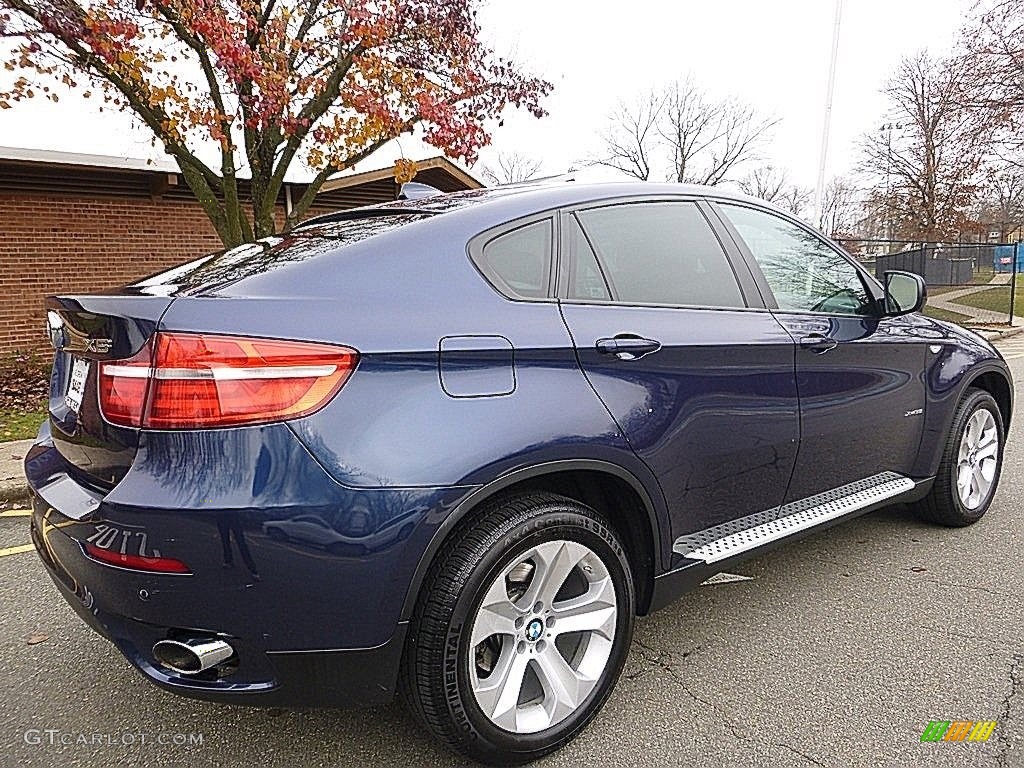 2014 X6 xDrive35i - Deep Sea Blue Metallic / Saddle Brown photo #5