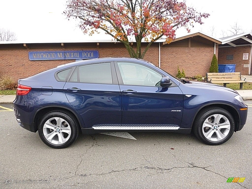 2014 X6 xDrive35i - Deep Sea Blue Metallic / Saddle Brown photo #6