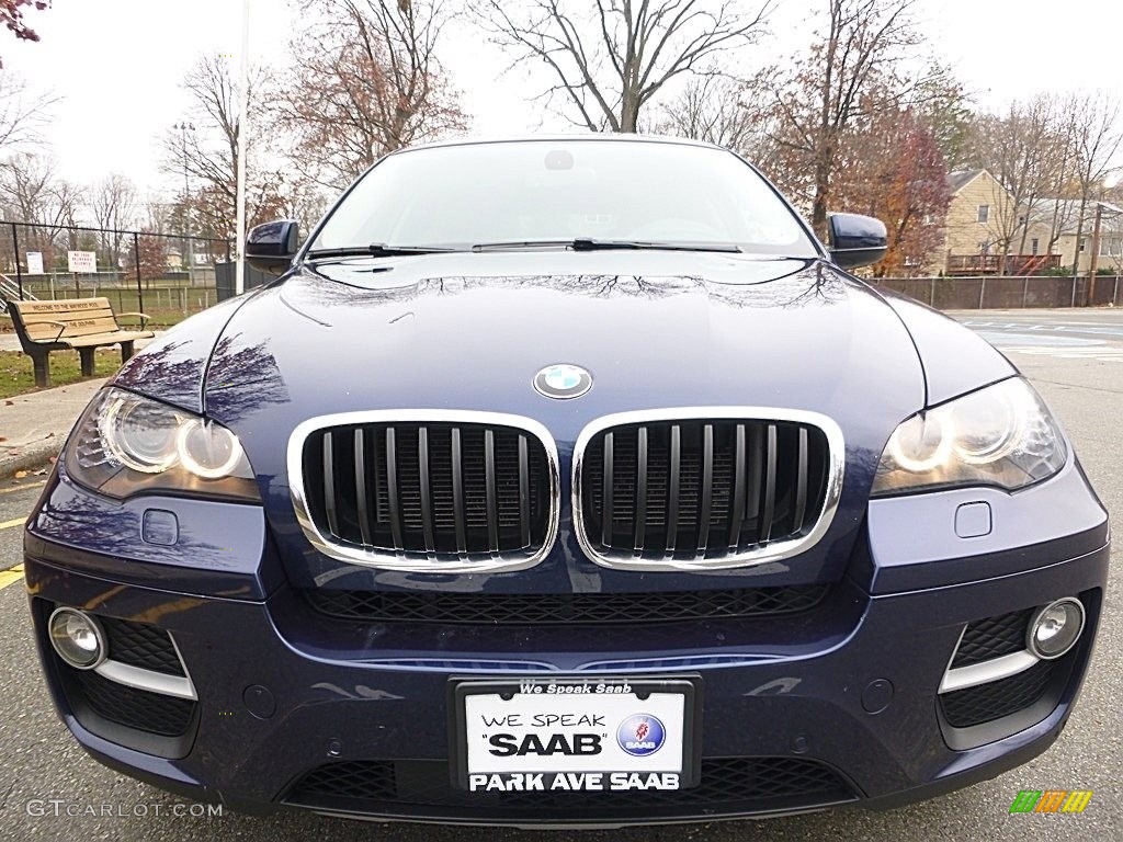 2014 X6 xDrive35i - Deep Sea Blue Metallic / Saddle Brown photo #9