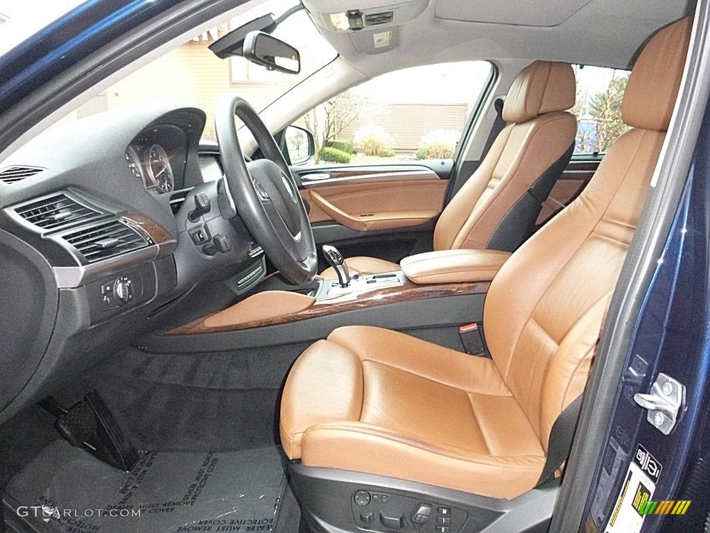 2014 X6 xDrive35i - Deep Sea Blue Metallic / Saddle Brown photo #12