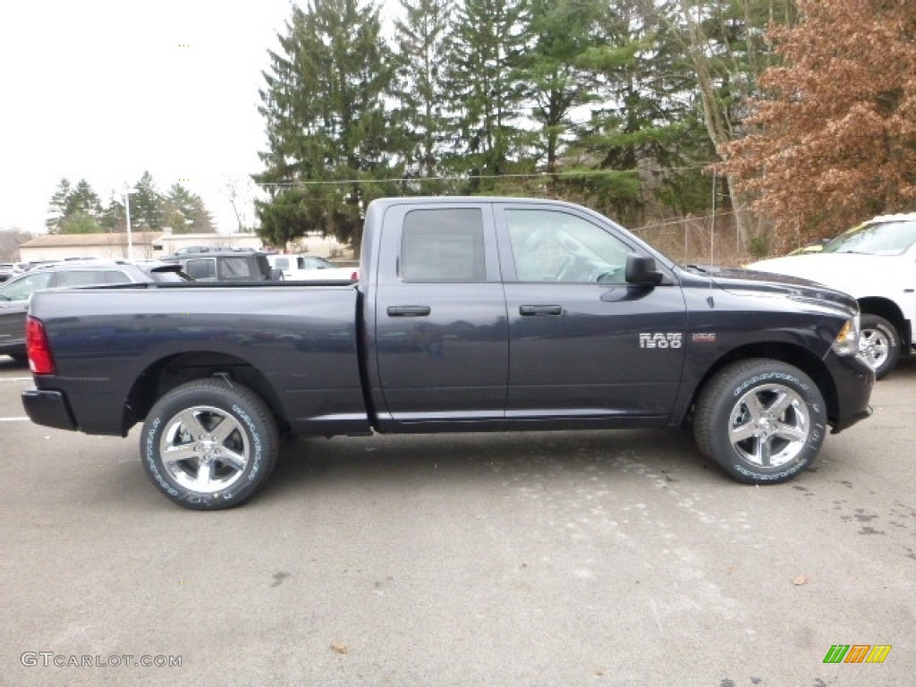 2017 1500 Express Quad Cab 4x4 - Maximum Steel Metallic / Black/Diesel Gray photo #8