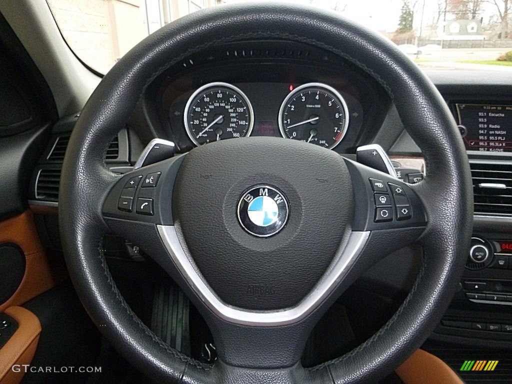 2014 X6 xDrive35i - Deep Sea Blue Metallic / Saddle Brown photo #28