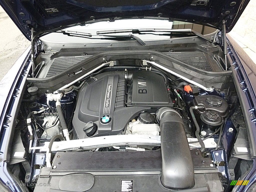 2014 X6 xDrive35i - Deep Sea Blue Metallic / Saddle Brown photo #36