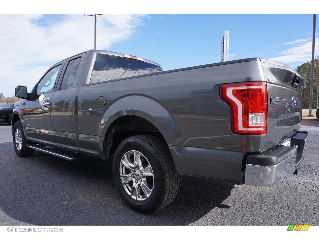 2015 F150 XLT SuperCab - Magnetic Metallic / Medium Earth Gray photo #5