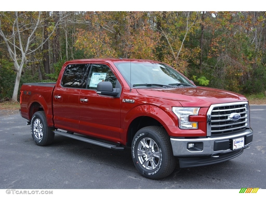 2017 F150 XLT SuperCrew 4x4 - Ruby Red / Earth Gray photo #1