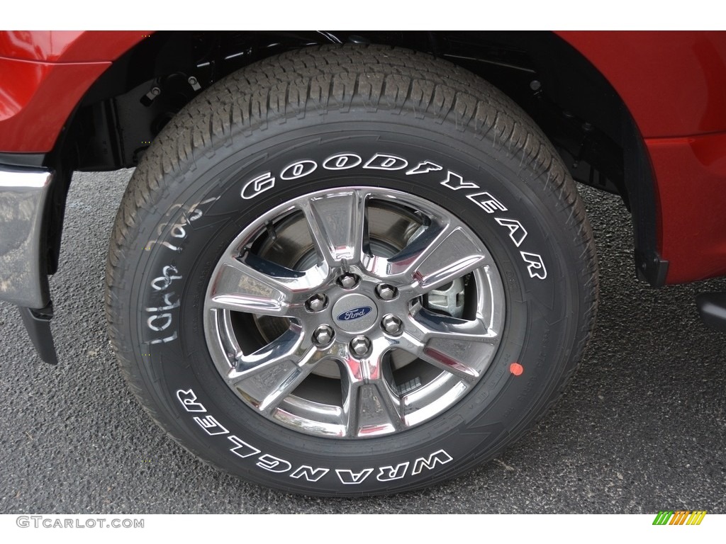 2017 F150 XLT SuperCrew 4x4 - Ruby Red / Earth Gray photo #14