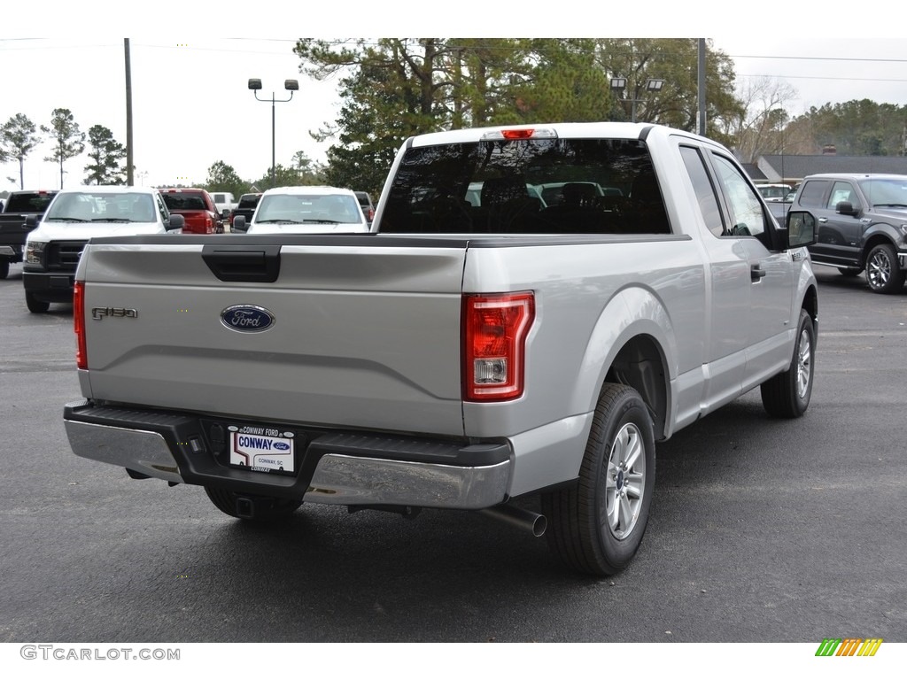 2017 F150 XLT SuperCab - Ingot Silver / Earth Gray photo #5