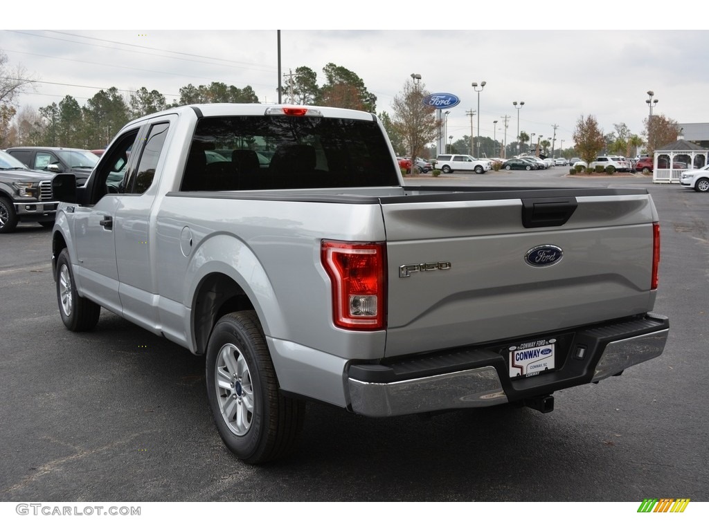 2017 F150 XLT SuperCab - Ingot Silver / Earth Gray photo #9